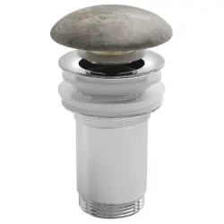 Korek umywalkowy 5/4“, klik-klak, wys. 10-50 mm, grzybek ceramiczny, do umywalki bez przelewu, breccia marmor AR900BM
