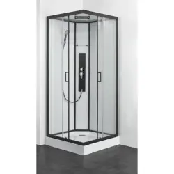 SKY 2 Kabina prysznicowa kwadratowa czterościenna wolnostojąca z hydromasażem 90x90x225 cm SANOTECHNIK CL74