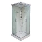 TWIST 1 Kabina prysznicowa narożna czterościenna wolnostojąca z hydromasażem 80x80x215 cm SANOTECHNIK CL05