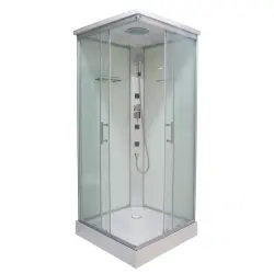 TWIST 1 Kabina prysznicowa narożna czterościenna wolnostojąca z hydromasażem 80x80x215 cm SANOTECHNIK CL05