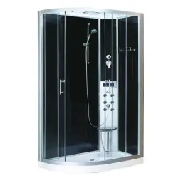 VARIO Kabina prysznicowa czterościenna wolnostojąca z hydromasażem 80x120x215 cm (prawa) SANOTECHNIK CL121