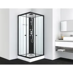 STIL 2 Kabina prysznicowa czterościenna wolnostojąca kwadratowa 90x90x225 SANOTECHNIK PS18B 