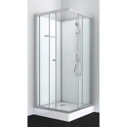 FORTE 2 Kabina prysznicowa kwadratowa czterościenna wolnostojąca 90x90x203 cm SANOTECHNIK PS15