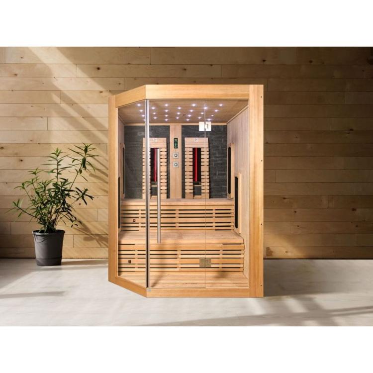 KIRUNA Sauna na podczerwień infrared 3-4 osobowa 160x114,1x64,8x114,1x160x210cm SANOTECHNIK K50160.jpg