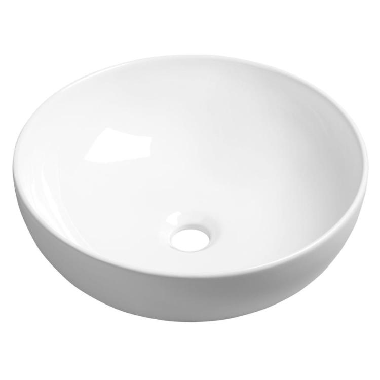 RONDANE umywalka ceramiczna nablatowa, średnica 41x14 cm AR435
