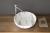RONDANE umywalka ceramiczna nablatowa, bianco carrara, średnica 41x14 cm AR435BC wizualizacja