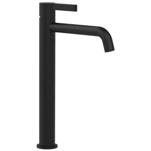 ICONIC Bateria umywalkowa stojąca wysoka czarny mat AF006B