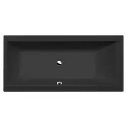 CLEO Wanna akrylowa prostokątna 160x75x48 cm czarny mat 93611.21