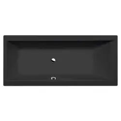 CLEO Wanna akrylowa prostokątna 180x80x48 cm czarny mat 95611.21