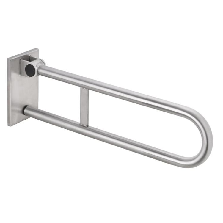 Poręcz łazienkowa składana zdejmowana w kształcie U 600 mm stal nierdzewna szczotkowana 301507825