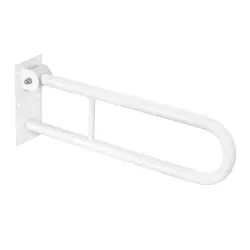 Poręcz łazienkowa składana z blokadą w kształcie U 600 mm  biała 301507804