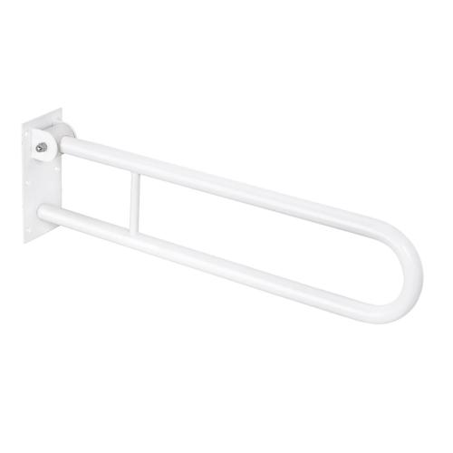 Poręcz łazienkowa składana z blokadą w kształcie U 813 mm biała 301507814