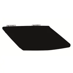Siedzisko prysznicowe składane czarne 34 x33 cm 203125074