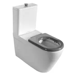 MEDIC RIMLESS kompakt WC dla niepełnosprawnych, odpływ poziomy/pionowy, biały MC102
