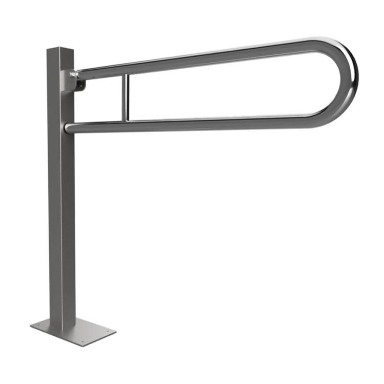 Poręcz łazienkowa stojąca uchylna 750 mm stal nierdzewna 301107301