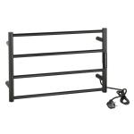 Grzejnik elektryczny na ręczniki 560x370x90 mm, 63 W, czarny 704151080