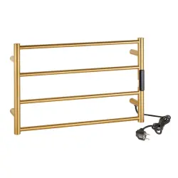 Grzejnik elektryczny na ręczniki 560x370x90 mm, 63 W, złoty mat 704153085