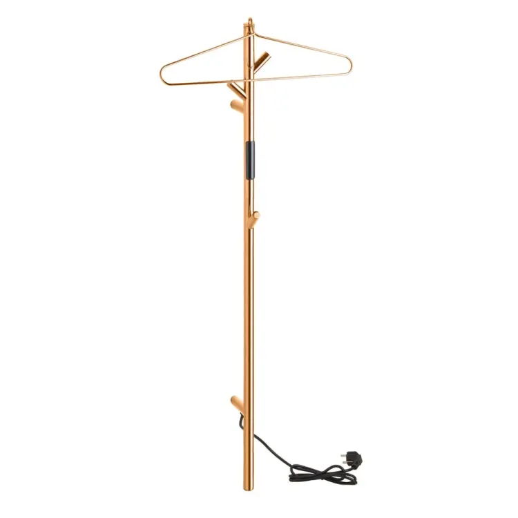 Grzejnik elektryczny na ręczniki 1180 mm, 30 W, miedź 704154011 z wieszakiem