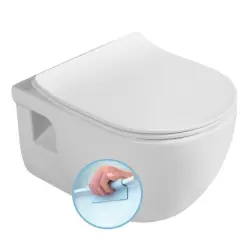 BRILLA WC wiszące, Rimless, 36,5x53 cm, biały 100614