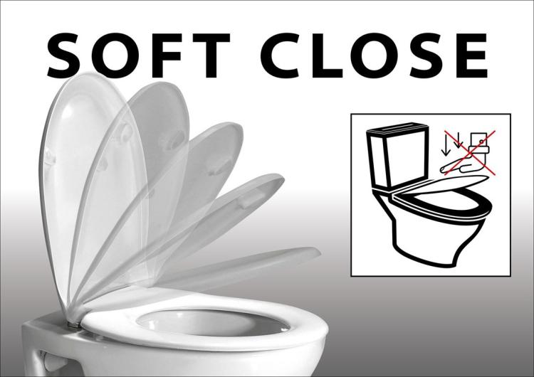 BRILLA deska WC slim Soft Close, jasnoniebieski mat 100787-107 grafika