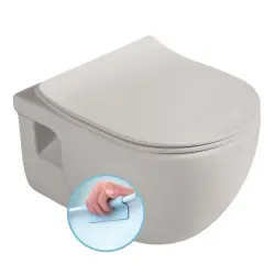 BRILLA WC wiszące, Rimless, 36,5x53 cm, latte mat 100614-114