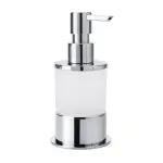 OMEGA dozownik szklany  z chromowaną podstawką 200 ml 138109161