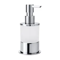 OMEGA dozownik szklany  z chromowaną podstawką 200 ml 138109161