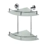OMEGA Półka szklana narożna podwójna 25x25 cm 104202142
