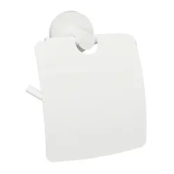 WHITE wieszak biały  na papier toaletowy z pokrywką prawy 104212034