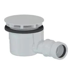 Syfon do brodzika ⌀90 mm DN40 biały mat 17911W