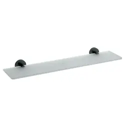 DARK Półka szklana 60 cm czarny mat 104102040