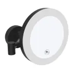 DARK Lusterko kosmetyczne z oświetleniem LED Ø200 mm IP44 czarne 116101770 