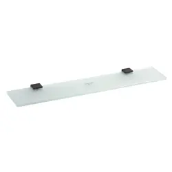 NERO  Półka szklana z czarnymi uchwytami 60 x 11,8 cm 135002240