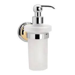 RETRO Dozownik do mydła 300 ml chrom-złoto 144209018