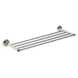 RETRO Półka na ręczniki 60,5 cm chrom-złoto 144202188