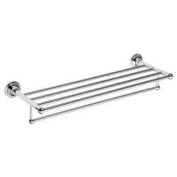RETRO Półka na ręczniki z wieszakiem 60,5 cm chrom połysk 144302092