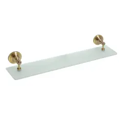 RETRO Półka szklana 60 cm brąz 144102247