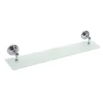 RETRO Półka szklana 60 cm chrom połysk 144302242