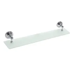 RETRO Półka szklana 60 cm chrom połysk 144302242