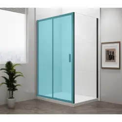 EASY BLACK Boczna ścianka 70x190 cm szkło czyste EL3115B