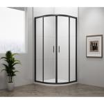 EASY BLACK kabina prysznicowa narożna półokrągła 800x800 mm EL2515B