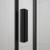 EASY BLACK kabina prysznicowa narożna półokrągła 800x800 mm EL2515B uchwyt