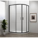 EASY BLACK kabina prysznicowa narożna półokrągła 1200x900 mm EL2715B