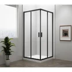 EASY BLACK kabina prysznicowa narożna kwadratowa 90x90x190 cm EL5115B