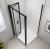 EASY BLACK kabina prysznicowa 800x900 mm, drzwi składane, L/R, szkło czyste EL1980B-02 z góry