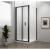 EASY BLACK kabina prysznicowa 800x800 mm, drzwi składane, L/R, szkło czyste EL1980B-03