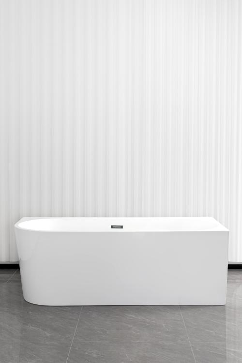 LUMA wanna wolnostojąca 160x75x56 cm, biała (prawa) G9055 front