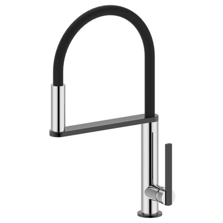 NIMOA bateria kuchenna z prysznicem, chrom-gun metal MA640GM.jpg