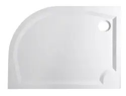 RIVA Brodzik kompozytowy półokrągły lewy R55 120x90 cm GR12090L 