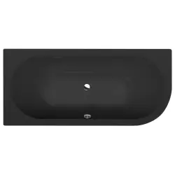 VIVA L wanna asymetryczna 175x80x47 cm, czarny mat (lewa)  70119.21